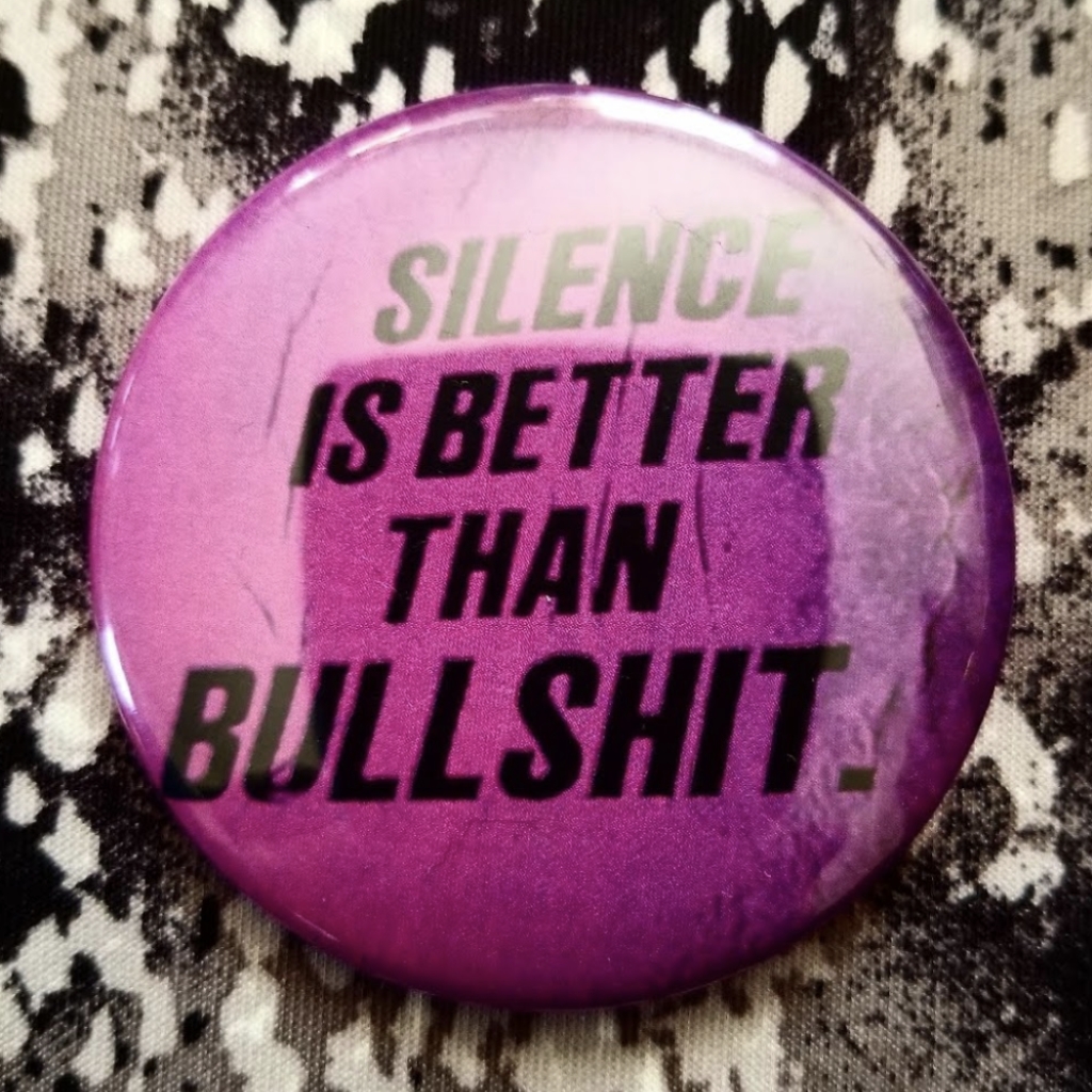 2.25 Inch Silence Is Better Button Badge Pinback Pin
